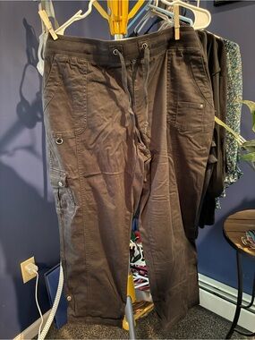 Maurices Men's Dark Brown Cargo Knit-Waist Pants